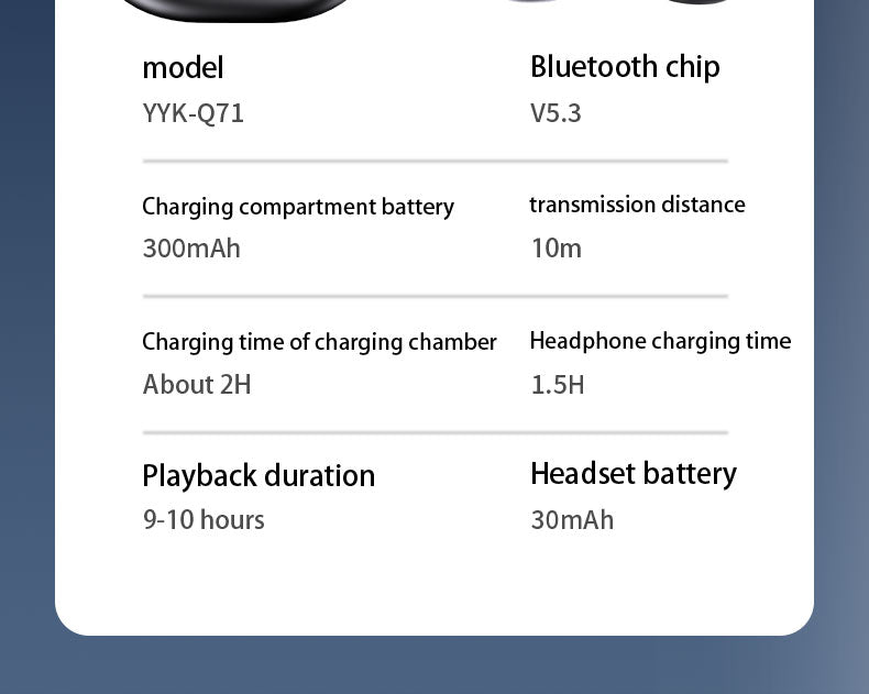 Sports wireless Bluetooth headphones with extra long battery life